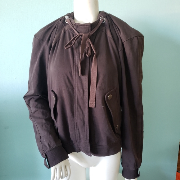 Stella McCartney Adidias Collaboration gray drawstring sweatshirt top cotton - Picture 3 of 7